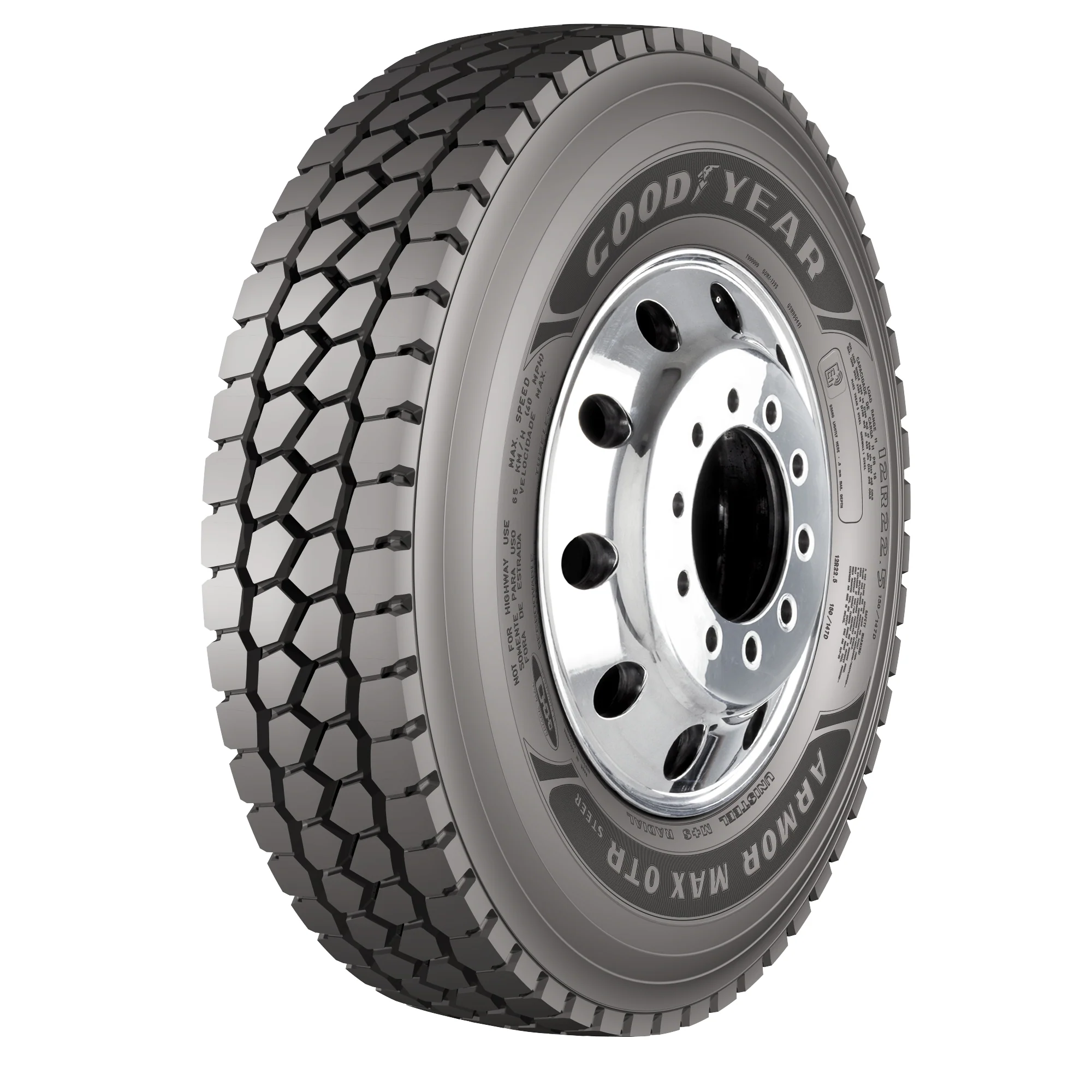 12 R22.5 ARMOR MAX OTR STEER GOODYEAR 12 R22.5 ARMOR MAX OTR STEER GOODYEAR